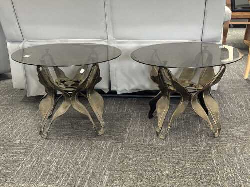 Pair of Matcham Skipper Brutalist side tables