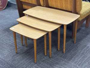 Mid-century nest of three tables