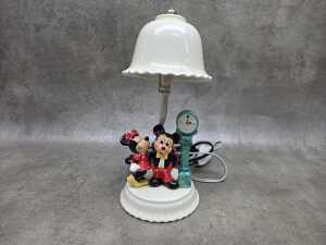 Disney Mickey and Minnie figural porcelain table lamp