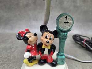 Disney Mickey and Minnie figural porcelain table lamp - 3
