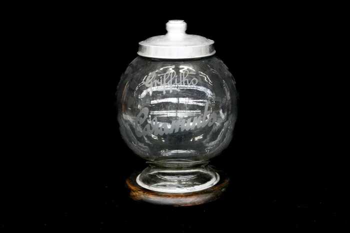 Griffiths Caramint counter display lolly jar