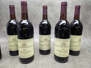 Six bottles of red wine including 5x Peter Lehmann 1982 shiraz/malbec - 2