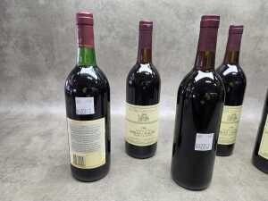 Six bottles of red wine including 5x Peter Lehmann 1982 shiraz/malbec - 4