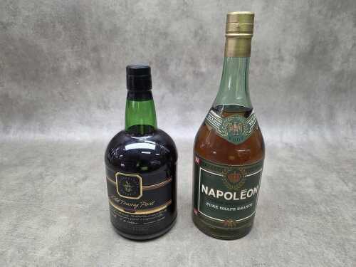 Two bottles of alcohol