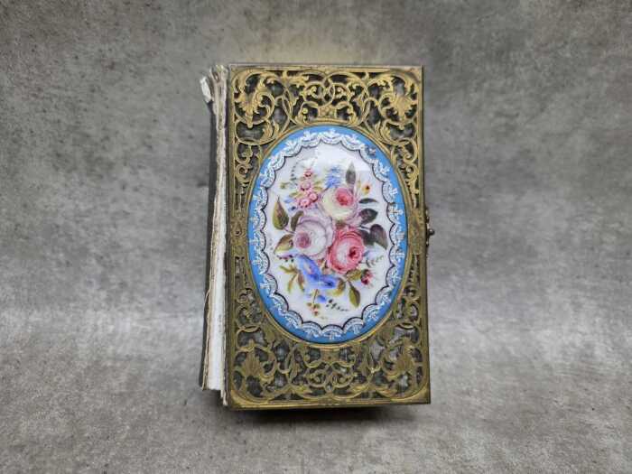 Gilt and enamel miniature prayer book