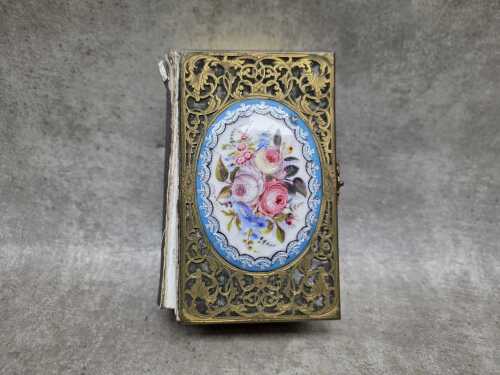 Gilt and enamel miniature prayer book