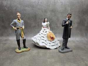 Three Franklin Mint bisque porcelain 'Gone With the Wind' figures