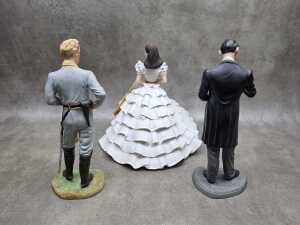 Three Franklin Mint bisque porcelain 'Gone With the Wind' figures - 2