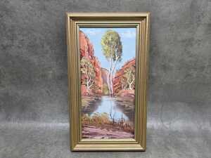 Henk Guth (1921-2003), Ellery George. Oil painting on board