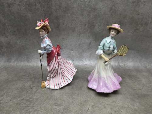 Two Royal Doulton British Sporting Heritage porcelain figures