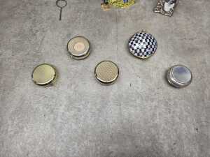 Eight metal decorative items, including enamel - 3