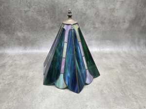 Leadlight slag glass shade