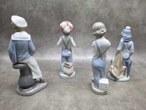 Four Lladro porcelain boy figures - 2