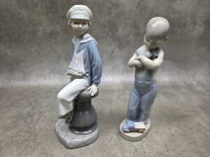 Four Lladro porcelain boy figures - 5