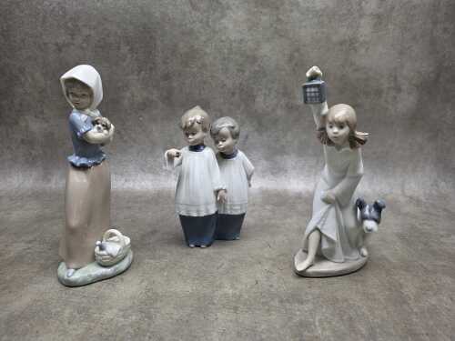 Three Nao porcelain figures