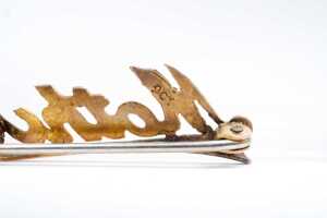 A mother brooch in 9 carat yellow gold - 3