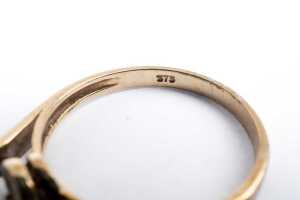 An empty setting in 9 carat yellow gold - 4