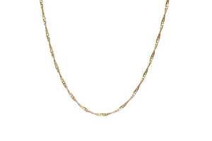 A twist link necklace in 9 carat yellow gold