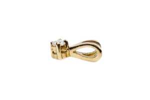 A diamond pendant in 18 carat yellow gold - 2