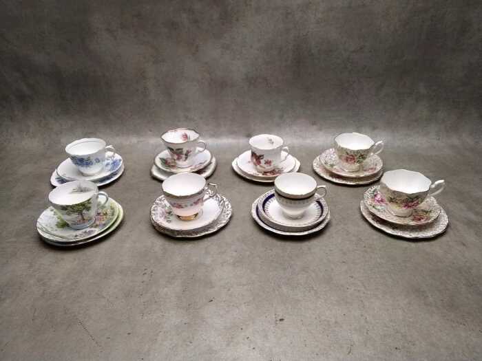 Eighth porcelain trios, including Shelley