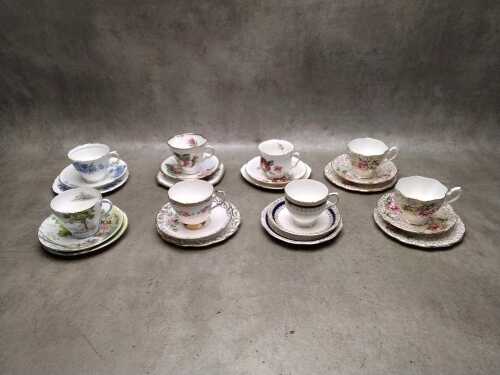 Eighth porcelain trios, including Shelley