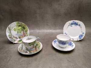 Eighth porcelain trios, including Shelley - 3