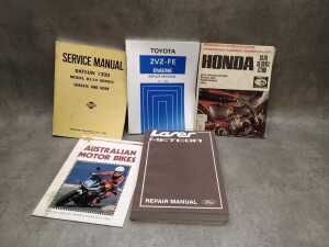 Car motor service and repair manuals and auto books - 5