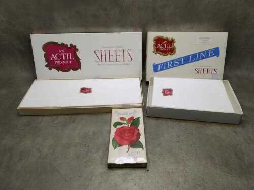 Actil bed sheets and pillowcases as new in original boxes
