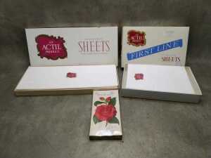 Actil bed sheets and pillowcases as new in original boxes