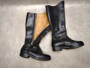 Neolite black leather women's knee-high boots - 3