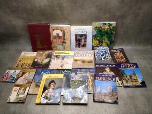 Art History reference books, including Tuscany: Art in Siena