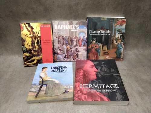 Five Art History books, including European Masters