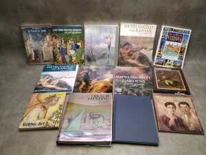 Art and design reference books, including The Sistine Chapel