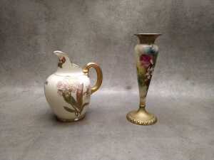 Four Royal Worcester porcelain pieces, A/F - 3