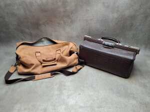 Two leather bags