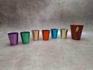 Tins and anodised aluminium homewares - 2