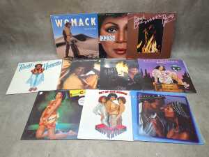 Ten Soul Funk vinyl records, including Peaches and Herb