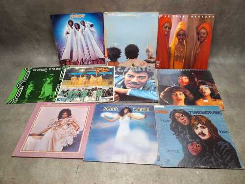 Ten Soul Funk vinyl records, including Donna Summer
