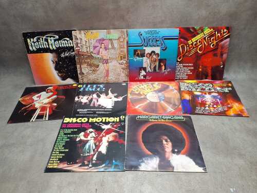 Ten Soul and Disco vinyl records, including Diana Ross