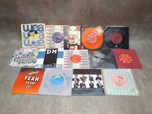 '80s 7" vinyl singles, including Depeche Mode, Morrissey
