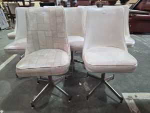 Eight mid-century kitchen chairs - 2