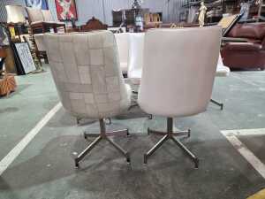 Eight mid-century kitchen chairs - 5