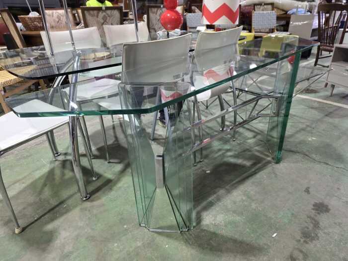 Art Deco style glass hall table