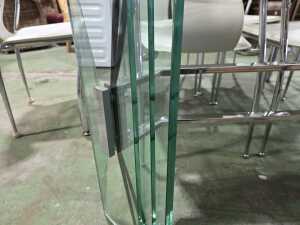 Art Deco style glass hall table - 4