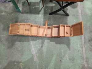 A.B Displays three-tier timber sewing box - 3