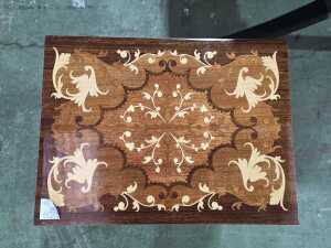 Marquetry music box table - 2