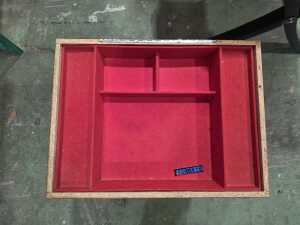 Marquetry music box table - 3