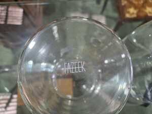 Four clear glass vases in various shapes and sizes - 4