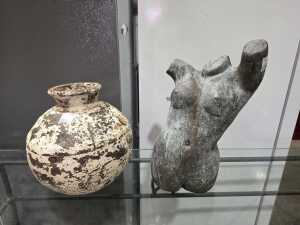 Two patinated decorative objects