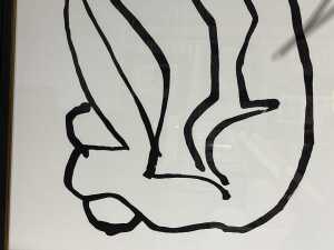 Pair of contemporary abstract figure studies - 2